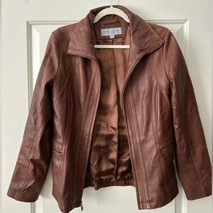 Marc New York Brown Leather Jacket